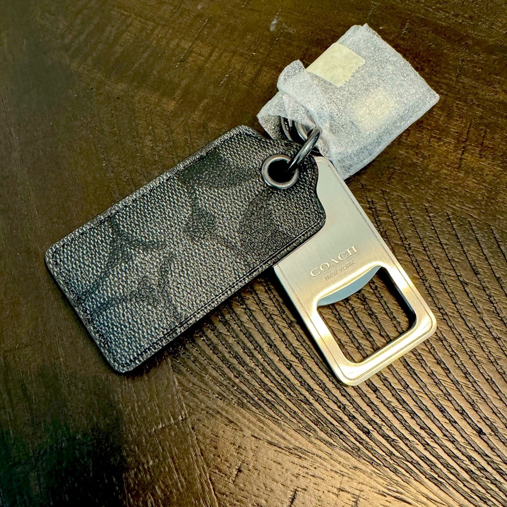 NEW Coach Bottle Opener Keychain